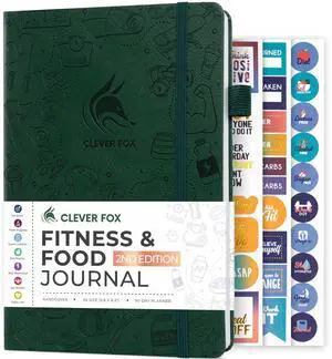 Fitness & Food Journal Nutrition & Workout Planner for Women & Men Diet & Gym Exercise Log Book with Calendars, Diet & Training Trackers - Undated, A5 Size, Hardcover (Forest Green) Fitness & Food Journal Nutrition & Workout Planner for Women & Men Diet & Gym Exercise Log Book with Calendars, Diet & Training Trackers - Undated, A5 Size, Hardcover (Forest Green)