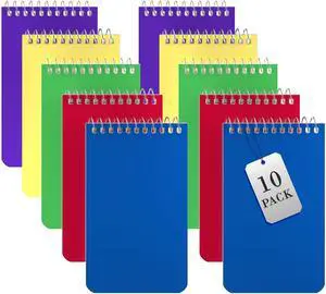 Small Notebooks, Spiral Notepads 3x5" - (Pack of 10) Pocket Notebook, Memo Pads For Home, Office, College, School - Lined College Ruled Paper - 5 Colored Notebooks, 75 Sheets Per Notebook Small Notebooks, Spiral Notepads 3x5" - (Pack of 10) Pocket Notebook, Memo Pads For Home, Office, College, School - Lined College Ruled Paper - 5 Colored Notebooks, 75 Sheets Per Notebook