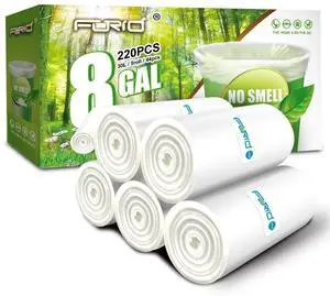 Clear Medium Garbage Bags 8 Gallon Plastic Trash Bags 30 Liter Wastebasket Bin Liners 220 Count for Bathroom Bedroom Office Trash Can Clear Medium Garbage Bags 8 Gallon Plastic Trash Bags 30 Liter Wastebasket Bin Liners 220 Count for Bathroom Bedroom Office Trash Can