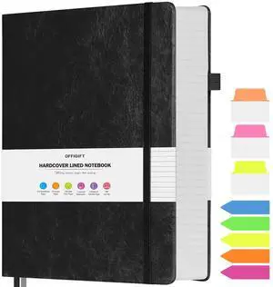 College Ruled Notebook, Large A4 Hardcover Leather Journal, 312 Numbered Pages Writing Journal, 100gsm No Bleed Paper, Lined Journal Notebook for Women Men School Office, 8.5''×11'', Black College Ruled Notebook, Large A4 Hardcover Leather Journal, 312 Numbered Pages Writing Journal, 100gsm No Bleed Paper, Lined Journal Notebook for Women Men School Office, 8.5''×11'', Black