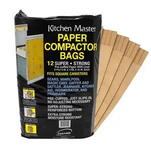 Super Strong Compactor Bags (12 Pack) | Precuffed, Garbage Compactor Bags, Kitchen Liner, Paper Trash Bin Press, Kitchen Essential, Paper Garbage Press Liner Super Strong Compactor Bags (12 Pack) | Precuffed, Garbage Compactor Bags, Kitchen Liner, Paper Trash Bin Press, Kitchen Essential, Paper Garbage Press Liner