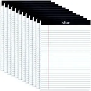 Legal Notepads 8.5 x 11, Pack of 12 - Perforated Wide Ruled Writing Pad - Premium Thick Paper, No Ink Bleeding - Blank Legal Pads For Home, Office, School, Business - 50 Sheets Per Notebook Legal Notepads 8.5 x 11, Pack of 12 - Perforated Wide Ruled Writing Pad - Premium Thick Paper, No Ink Bleeding - Blank Legal Pads For Home, Office, School, Business - 50 Sheets Per Notebook