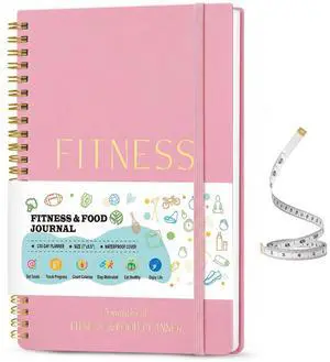 Fitness Food Journal for Women - Workout & Wellness Planner 150-day Notebook with Measuring Tape: Undated Pink for Diet Exercise Tracker (9.5*7) Fitness Food Journal for Women - Workout & Wellness Planner 150-day Notebook with Measuring Tape: Undated Pink for Diet Exercise Tracker (9.5*7)