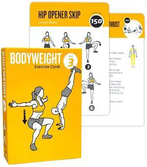 Bodyweight Fitness Planners, 62 Exercises Cards Deck Large Size 5" x 3.5" Fitness Cards for Women & Men, Beginner Fitness Guide to Training Exercises at Home or Gym (Bodyweight, Vol 3) Bodyweight Fitness Planners, 62 Exercises Cards Deck Large Size 5" x 3.5" Fitness Cards for Women & Men, Beginner Fitness Guide to Training Exercises at Home or Gym (Bodyweight, Vol 3)