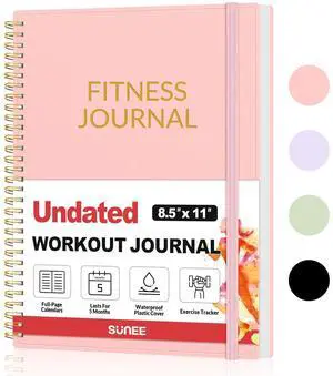 Fitness Journal Workout Planner for Women & Men, A4 (8.5" x 11") Workout Journal Log Book Planner Gift for Track Gym Essentials, Home Workouts, Track Progress, Achieve Wellness Goals, Pink Fitness Journal Workout Planner for Women & Men, A4 (8.5" x 11") Workout Journal Log Book Planner Gift for Track Gym Essentials, Home Workouts, Track Progress, Achieve Wellness Goals, Pink