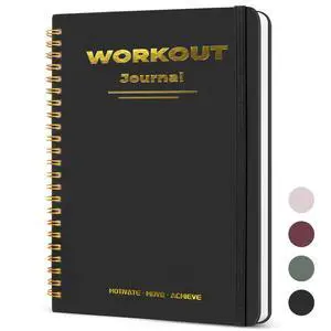 Undated Fitness Workout Journal for Men & Women, A5(8.5" x 6.7") Fitness Journal Workout Planner, Workout Log Book Planner for Tracking, Motivating, and Achieving Your Fitness Goals - Black Undated Fitness Workout Journal for Men & Women, A5(8.5" x 6.7") Fitness Journal Workout Planner, Workout Log Book Planner for Tracking, Motivating, and Achieving Your Fitness Goals - Black