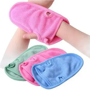 3PCS Bathing Shower Exfoliating Mitts Towel Soft Skin Care Face Body Wash Massage Spa Mittens for Adult and Kids(Color Random) 3PCS Bathing Shower Exfoliating Mitts Towel Soft Skin Care Face Body Wash Massage Spa Mittens for Adult and Kids(Color Random)