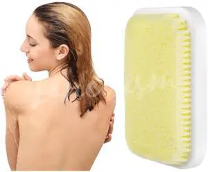 Wall Mounted Back Scrubber, Large Exfoliating Brush with Self Adhesive Hook for Shower Bathing Scrub Brush Back Brush & Body Scrubber - Shower Accessories 7.9 x 11.9 inches Wall Mounted Back Scrubber, Large Exfoliating Brush with Self Adhesive Hook for Shower Bathing Scrub Brush Back Brush & Body Scrubber - Shower Accessories 7.9 x 11.9 inches