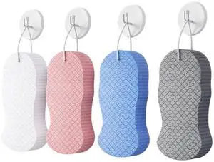 4Pcs Magic Exfoliating Bath Sponge, Advanced 3D Exfoliating Body Scrubber for Shower and Bath, Reusable Handheld Shower Brush Remover Dead Skin for Adults Women Men 4Pcs Magic Exfoliating Bath Sponge, Advanced 3D Exfoliating Body Scrubber for Shower and Bath, Reusable Handheld Shower Brush Remover Dead Skin for Adults Women Men