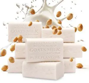 Milk Soap with Soya Bean Oil, Net Wt. 3.4 lb, 6.8 Ounce Bar Soap, Suitable for all Skin Types Pack of 8, Packaging May Vary Milk Soap with Soya Bean Oil, Net Wt. 3.4 lb, 6.8 Ounce Bar Soap, Suitable for all Skin Types Pack of 8, Packaging May Vary