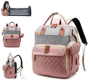 Diaper Bag Backpack with Changing Station, Waterproof Large Capacity, Baby Bag for Mom & Dad, 18 Pockets+USB Port, Foldable Changing Pad, Travel Backpack for Newborn Essentials, Baby Gift Diaper Bag Backpack with Changing Station, Waterproof Large Capacity, Baby Bag for Mom & Dad, 18 Pockets+USB Port, Foldable Changing Pad, Travel Backpack for Newborn Essentials, Baby Gift