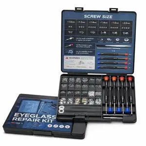 37 PCS Glasses Repair Kit for Eyeglasses Sunglasses, Small Screws, Nose Pads and Precision Screwdrivers Included, Portable Eyeglass Fixing Tool Kit for Men, Women and Adults 37 PCS Glasses Repair Kit for Eyeglasses Sunglasses, Small Screws, Nose Pads and Precision Screwdrivers Included, Portable Eyeglass Fixing Tool Kit for Men, Women and Adults