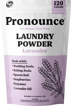 Laundry Detergent Powder Alternative | Cleaner Ingredients. Safer for Sensitive Skin. Stain + Smell Fighting. With Essential Oils. HE Safe (Lavender, 120 Loads). Laundry Detergent Powder Alternative | Cleaner Ingredients. Safer for Sensitive Skin. Stain + Smell Fighting. With Essential Oils. HE Safe (Lavender, 120 Loads).