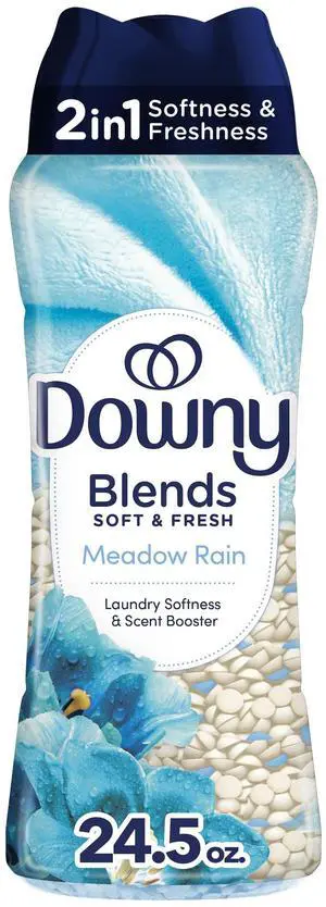 Blends In Wash Laundry Scent Booster Beads, Meadow Rain Scent, 24.5 OZ, Fabric Softener Beads And Freshness Blends In Wash Laundry Scent Booster Beads, Meadow Rain Scent, 24.5 OZ, Fabric Softener Beads And Freshness