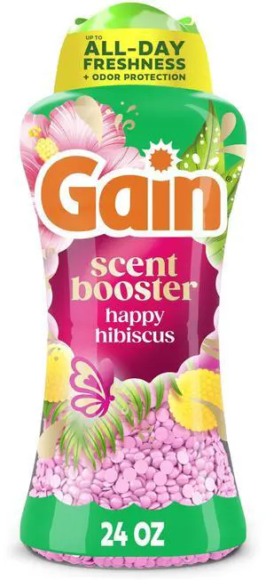 In-Wash Laundry Scent Booster Beads Long-Lasting Fresh Scent Beads All Day Freshness and Odor Protection, Happy Hibiscus Scent, 24 oz (Packaging May Vary) In-Wash Laundry Scent Booster Beads Long-Lasting Fresh Scent Beads All Day Freshness and Odor Protection, Happy Hibiscus Scent, 24 oz (Packaging May Vary)