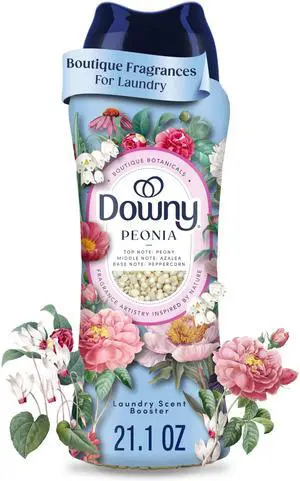 Boutique Botanicals In Wash Laundry Scent Booster Beads, Boutique Fragrances inspired by the Artistry of Nature, PEONIA Scent, 21.1 oz Boutique Botanicals In Wash Laundry Scent Booster Beads, Boutique Fragrances inspired by the Artistry of Nature, PEONIA Scent, 21.1 oz