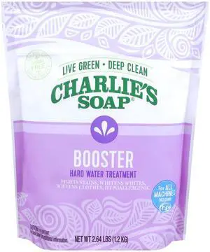 Booster & Hard Water Treatment 160 Loads (2.64 Lbs, 1 Pack) Natural Powdered Water Softener and Laundry Booster Safe and Effective Booster & Hard Water Treatment 160 Loads (2.64 Lbs, 1 Pack) Natural Powdered Water Softener and Laundry Booster Safe and Effective