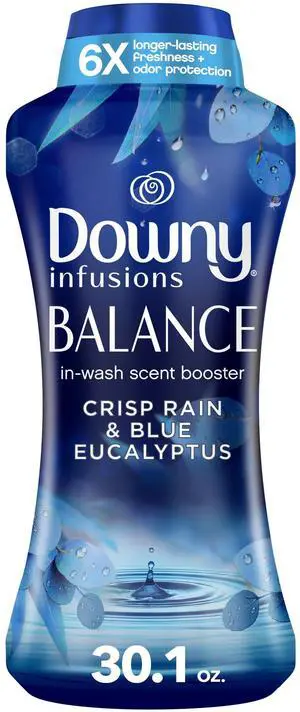 Balance In-Wash Laundry Scent Booster Beads, Crisp Rain and Blue Eucalyptus scent, 30.1 oz, laundry scent beads, Long-lasting Freshness Balance In-Wash Laundry Scent Booster Beads, Crisp Rain and Blue Eucalyptus scent, 30.1 oz, laundry scent beads, Long-lasting Freshness