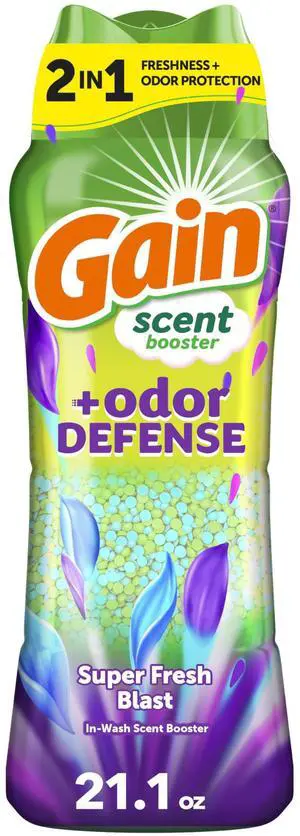 In-Wash Laundry Scent Booster Beads Long-Lasting Fresh Scent Beads All Day Freshness and Odor Protection, Super Fresh Blast Scent, 21.1 oz (Packaging May Vary) In-Wash Laundry Scent Booster Beads Long-Lasting Fresh Scent Beads All Day Freshness and Odor Protection, Super Fresh Blast Scent, 21.1 oz (Packaging May Vary)