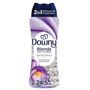 Blends 2-in-1 Soft & Fresh Laundry Scent Booster Beads, Spring Peony Scent, 24.5 OZ, Laundry Softness and Scent Booster Blends 2-in-1 Soft & Fresh Laundry Scent Booster Beads, Spring Peony Scent, 24.5 OZ, Laundry Softness and Scent Booster