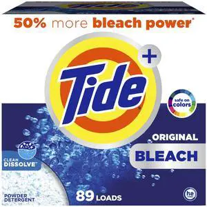 Powder Laundry Detergent with Bleach, Original Scent, 89 Loads, 129 oz Powder Laundry Detergent with Bleach, Original Scent, 89 Loads, 129 oz