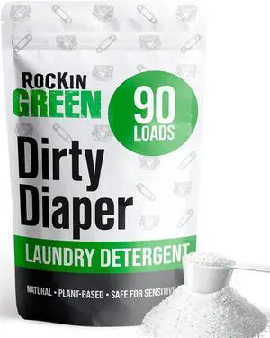 Laundry Detergent, Plant based, All Natural Laundry Detergent Powder, Vegan and Biodegradable Odor Fighter, Safe for Sensitive Skin (Baby Cloth Diaper 90 Loads Unscented) Laundry Detergent, Plant based, All Natural Laundry Detergent Powder, Vegan and Biodegradable Odor Fighter, Safe for Sensitive Skin (Baby Cloth Diaper 90 Loads Unscented)