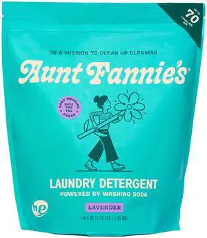 Powder Laundry Detergent, Deep Cleaning, Plant Based, Natural Ingredients, 70 Loads Per Bag, Lavender, 44 Oz Powder Laundry Detergent, Deep Cleaning, Plant Based, Natural Ingredients, 70 Loads Per Bag, Lavender, 44 Oz