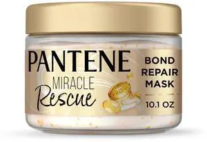 Miracle Rescue Hair Mask, Intensive Bond Repair with Melting Pro-V Pearls, Melts Away Damage, Builds Bonds, Strengthens Against Damage, Deep Conditioning for Dry Damaged Hair, 10.1 fl oz Miracle Rescue Hair Mask, Intensive Bond Repair with Melting Pro-V Pearls, Melts Away Damage, Builds Bonds, Strengthens Against Damage, Deep Conditioning for Dry Damaged Hair, 10.1 fl oz