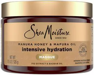 Intensive Hydration Hair Masque Manuka Honey & Mafura Oil For Dry, Damaged Hair Deep Conditioning Hair Treatment 11.5 oz Intensive Hydration Hair Masque Manuka Honey & Mafura Oil For Dry, Damaged Hair Deep Conditioning Hair Treatment 11.5 oz