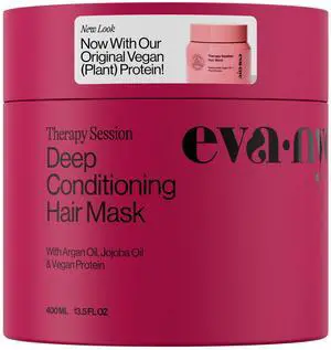 Therapy Session Deep Conditioning Hair Mask with Vegan Protein, Jojoba Oil + Argan Oil - Hydrate, Soften + Repair Hair Strength - Sulfate Free - Warm Vanilla Scent - 13.5 fl oz Therapy Session Deep Conditioning Hair Mask with Vegan Protein, Jojoba Oil + Argan Oil - Hydrate, Soften + Repair Hair Strength - Sulfate Free - Warm Vanilla Scent - 13.5 fl oz
