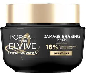 Elvive Total Repair 5 Damage-Erasing Balm Mask, Rinse-Out Hair Treatment, 8.5 fl oz (Packaging May Vary) Elvive Total Repair 5 Damage-Erasing Balm Mask, Rinse-Out Hair Treatment, 8.5 fl oz (Packaging May Vary)