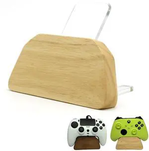 Solid wood gamepad stand, game equipment, controller stand, suitable for Xbox, PS4, PS5, is a good helper for organizing gamepads on the desk, and also the best gift for your son, husband, boyfriend Solid wood gamepad stand, game equipment, controller stand, suitable for Xbox, PS4, PS5, is a good helper for organizing gamepads on the desk, and also the best gift for your son, husband, boyfriend