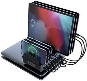 600W USB C Charging Station with Charging Stand (Black) 600W USB C Charging Station with Charging Stand (Black)