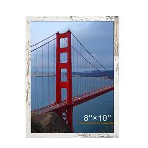 8x10 Picture Frame Wall or Tabletop, Engineered Wood Photo Frames for 8 x 10 Pictures, Distressed White, 1 Pack 8x10 Picture Frame Wall or Tabletop, Engineered Wood Photo Frames for 8 x 10 Pictures, Distressed White, 1 Pack