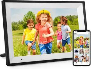 Digital Picture Frame 10.1 Inch Digital Photo Frame 32GB Storage, WiFi Picture Frame with1280x800 IPS Touch Screen, Auto-Rotate Photo Frame Share Your Photos and Videos via AiMOR App, Black Digital Picture Frame 10.1 Inch Digital Photo Frame 32GB Storage, WiFi Picture Frame with1280x800 IPS Touch Screen, Auto-Rotate Photo Frame Share Your Photos and Videos via AiMOR App, Black