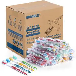 100 Packs Prepasted Disposable Toothbrush - Bulk Toothbrushes Individually Wrapped, for Travel Toothbrush Toiletries, OCC, Airbnb, Dentist, Office/4 Colorful 100 Packs Prepasted Disposable Toothbrush - Bulk Toothbrushes Individually Wrapped, for Travel Toothbrush Toiletries, OCC, Airbnb, Dentist, Office/4 Colorful