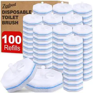 100 Count Disposable Toilet Brush,Toilet Cleaner Wand Refills Compatible with Most Toilet Brushes- No Falling Apart, Fresh Fragrance4X Cleaning PowerBathroom Cleaning. 100 Count Disposable Toilet Brush,Toilet Cleaner Wand Refills Compatible with Most Toilet Brushes- No Falling Apart, Fresh Fragrance4X Cleaning PowerBathroom Cleaning.