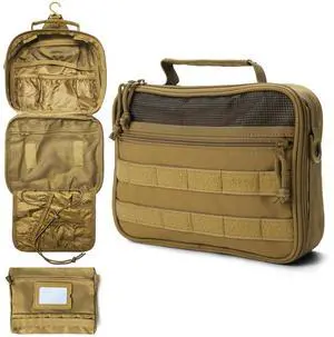 Mens Toiletry Travel Bag Tactical Toiletry Bag for Men Bathroom Dopp Kit Hanging Travel Toiletry Bag for Men Shaving Hygiene Bag Travel Toiletry Organizer Short Trips Bag, Brown Mens Toiletry Travel Bag Tactical Toiletry Bag for Men Bathroom Dopp Kit Hanging Travel Toiletry Bag for Men Shaving Hygiene Bag Travel Toiletry Organizer Short Trips Bag, Brown