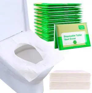 Toilet Seat Covers Disposable, 110pcs Flushable Travel Disposable Toilet Seat Covers for Adults Kids Potty Training, Travel Essential Accessories for Airplane, Road Trips, Camping Toilet Seat Covers Disposable, 110pcs Flushable Travel Disposable Toilet Seat Covers for Adults Kids Potty Training, Travel Essential Accessories for Airplane, Road Trips, Camping