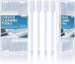 40Pcs Disposable Crevice Cleaning Brushes for Small Spaces, Detail Gaps Scrub Cleaner Brush Set for Toilet Bowl Corner, Household Cleaning Tool Supplies for Window Track, Door Grooves, Vent Fan 40Pcs Disposable Crevice Cleaning Brushes for Small Spaces, Detail Gaps Scrub Cleaner Brush Set for Toilet Bowl Corner, Household Cleaning Tool Supplies for Window Track, Door Grooves, Vent Fan