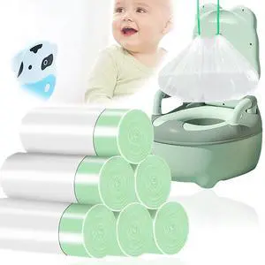 100 Pack Potty Chair Liners with Drawstring,Training Toilet Seat Potty Bags,Disposable Cleaning Bag for Kids Toddler Adults Pet Outdoors(44 x 24 cm) 100 Pack Potty Chair Liners with Drawstring,Training Toilet Seat Potty Bags,Disposable Cleaning Bag for Kids Toddler Adults Pet Outdoors(44 x 24 cm)