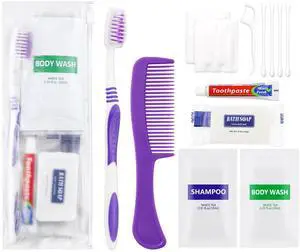 Pack of 50 Hygiene Kit, Toiletry Kit Bulk, Individually Packed, Travel Disposable Hygiene Kit, Homeless Care Package Supplies,Suitable for Hotel, Camping, Travel Pack of 50 Hygiene Kit, Toiletry Kit Bulk, Individually Packed, Travel Disposable Hygiene Kit, Homeless Care Package Supplies,Suitable for Hotel, Camping, Travel