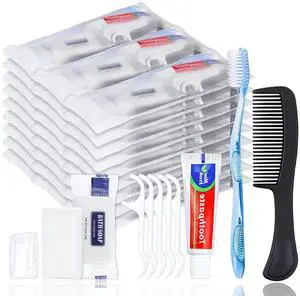 5 Sets Personal Hygiene Kit Bulk, Disposable Toothbrushes with Toothpaste Floss Comb Soap and Cover, Toiletry Kits Homeless Supplies Bulk for Women,Men,Travel,Homeless 5 Sets Personal Hygiene Kit Bulk, Disposable Toothbrushes with Toothpaste Floss Comb Soap and Cover, Toiletry Kits Homeless Supplies Bulk for Women,Men,Travel,Homeless