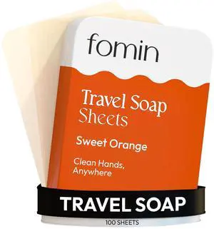 Paper Soap Sheets for Traveling - 100 Orange Portable Camping Soap Sheets for Travel in Tin - Dissolvable Mini Portable Travel Soap Sheet for Hand Washing Paper Soap Sheets for Traveling - 100 Orange Portable Camping Soap Sheets for Travel in Tin - Dissolvable Mini Portable Travel Soap Sheet for Hand Washing