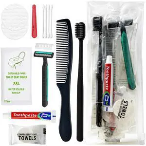 6 Sets Personal Hygiene Kit Bulk, Disposable Toothbrushes with Toothpaste, Comb, Shaving Razor, Face Towel, Cover, and Vanity Kit, Toiletry Kits Homeless Bulk Supplies for Women, Men, Travel, Homeless 6 Sets Personal Hygiene Kit Bulk, Disposable Toothbrushes with Toothpaste, Comb, Shaving Razor, Face Towel, Cover, and Vanity Kit, Toiletry Kits Homeless Bulk Supplies for Women, Men, Travel, Homeless