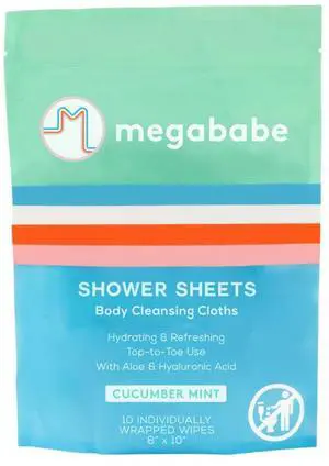 Cucumber Mint Shower Sheets | Summer and Hot Weather Essential | Individually Wrapped Body Cleansing Cloths | 10 Wipes (Pack of 1) Cucumber Mint Shower Sheets | Summer and Hot Weather Essential | Individually Wrapped Body Cleansing Cloths | 10 Wipes (Pack of 1)
