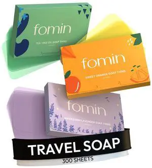 Paper Soap Sheets for Hand Washing - (300 Sheets) Orange, Tea Tree, Lavender Portable Travel Soap Sheets, Dissolvable Camping Mini Soap, Portable Hand Soap Sheet Paper Soap Sheets for Hand Washing - (300 Sheets) Orange, Tea Tree, Lavender Portable Travel Soap Sheets, Dissolvable Camping Mini Soap, Portable Hand Soap Sheet