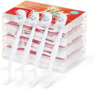 40 Pack Mint Mini Disposable Toothbrush No Water 5-in-1 Prepasted Soft Bristles & Floss & Toothpick & Tongue - Essentials for Travel Flight Hotel Camping Car Guest Use for Women Men Kids 40 Pack Mint Mini Disposable Toothbrush No Water 5-in-1 Prepasted Soft Bristles & Floss & Toothpick & Tongue - Essentials for Travel Flight Hotel Camping Car Guest Use for Women Men Kids