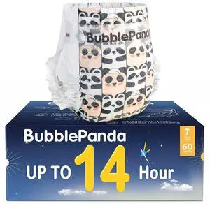 Overnight Diapers, Baby Diapers Nighttime Protection with Dual Absorbent Core, Wider Absorbent Zone, Leak Proof & Soft Surface, Disposable(Size 7, Count 60) Overnight Diapers, Baby Diapers Nighttime Protection with Dual Absorbent Core, Wider Absorbent Zone, Leak Proof & Soft Surface, Disposable(Size 7, Count 60)