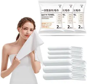 6-Pcs (3-Packs) Disposable Bath Towel& Wash Towel Set, Travel Cleaning kit - Thickening, Portable, Individual-Packing, Ultra Absorbent & Compact for Travel/Emergency/Camping/Sports 6-Pcs (3-Packs) Disposable Bath Towel& Wash Towel Set, Travel Cleaning kit - Thickening, Portable, Individual-Packing, Ultra Absorbent & Compact for Travel/Emergency/Camping/Sports